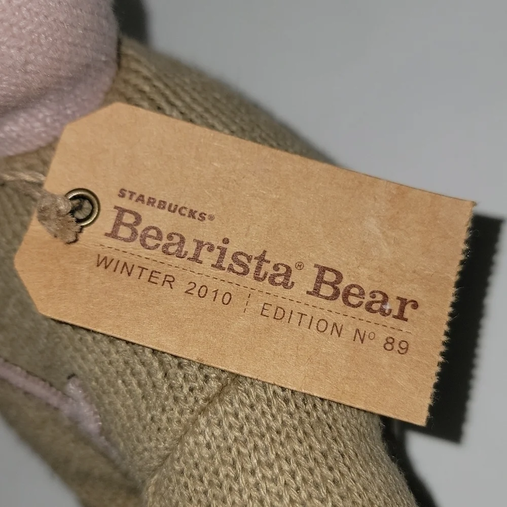 𝅺2010 Starbucks Bearista Bear. Collectible with tags